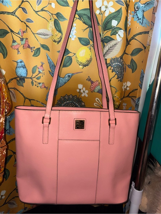 Dooney & Bourke Handbags - Dooney & Bourke Light Pink Saffiano Lexington Leather Tote